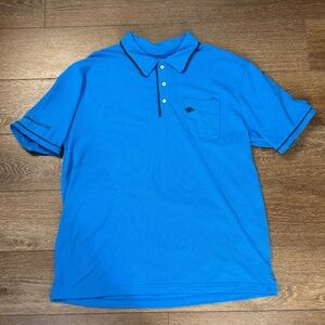 Disney Cruise Line Men's Embroidered Polo Shirt Blue Size XL Cotton Logo